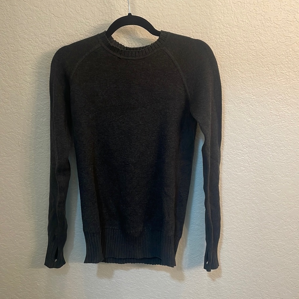 Lululemon Merino Wool-Blend Ribbed Long Crewneck Sweater